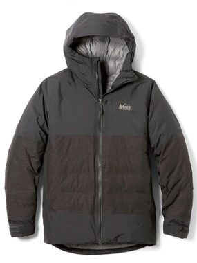 REI Stormhenge 850 Fill Down Jacket Hooded Insulated Jacket Winter Black Men XL